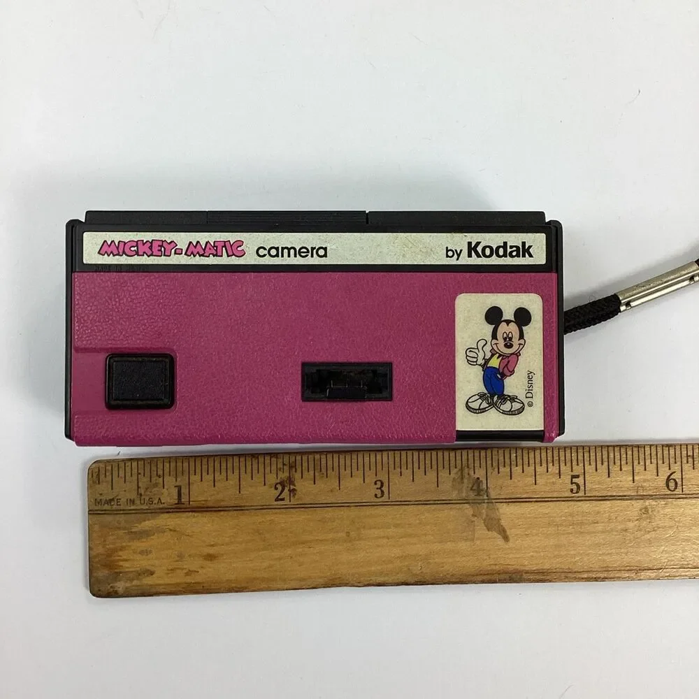 Kodak Mickey Matic Disney Camera 110 Film Pink Vintage 1988 Untested